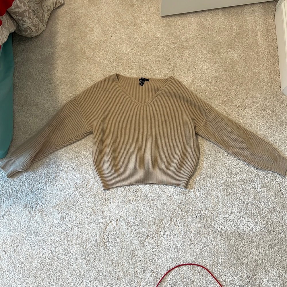 Forever 21 Tan Sweater size large